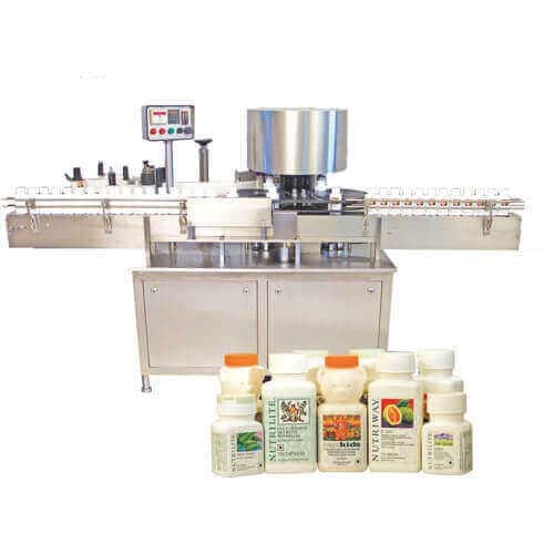 Automatic Twin Head Rotary Wrap Round Sticker Labelling Machine in Thailand